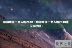 感动中国十大人物2018（感动中国十大人物2018张玉滚视频）