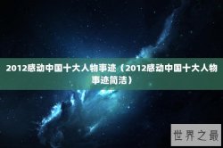 2012感动中国十大人物事迹（2012感动中国十大人物事迹简洁）