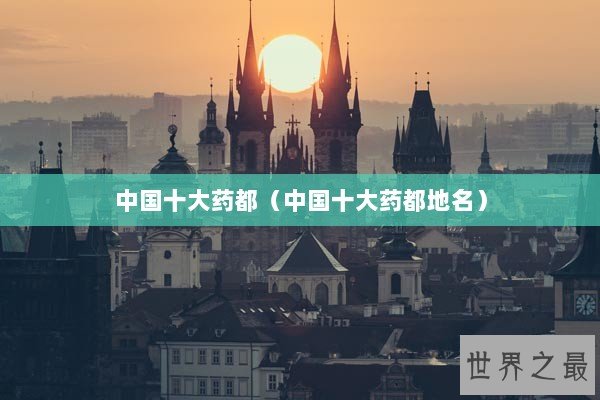 中国十大药都(中国十大药都地名) 中国十大药都(中国十大药都地名)