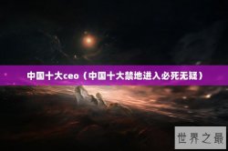 中国十大ceo（中国十大禁地进入必死无疑）