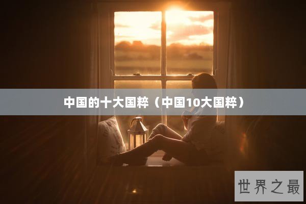 中国的十大国粹（中国10大国粹）