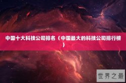 中国十大科技公司排名（中国最大的科技公司排行榜）