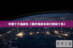 中国十大电动车（国内电动车排行榜前十名）