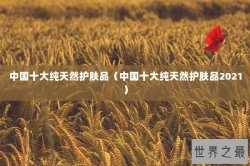 中国十大纯天然护肤品（中国十大纯天然护肤品2021）