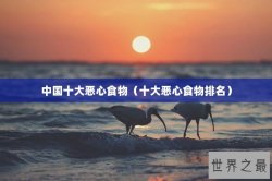 中国十大恶心食物（十大恶心食物排名）