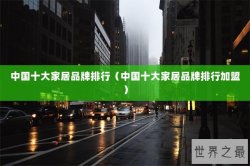 中国十大家居品牌排行（中国十大家居品牌排行加盟）