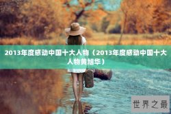 2013年度感动中国十大人物（2013年度感动中国十大人物黄旭华）