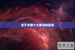 关于中国十大黄书的信息