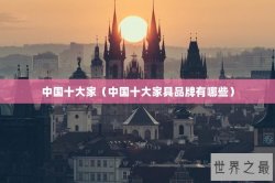 中国十大家（中国十大家具品牌有哪些）