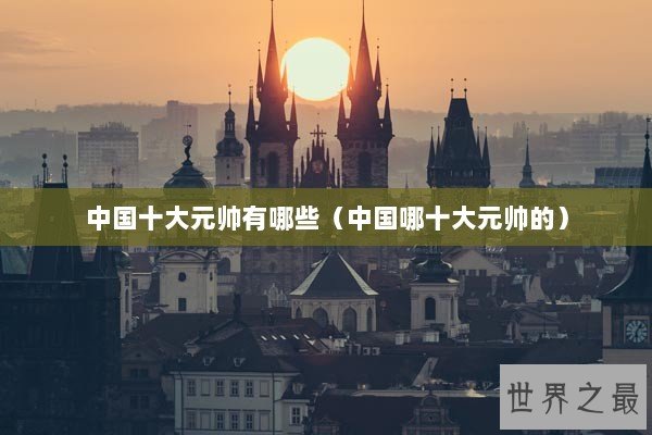 中国十大元帅有哪些（中国哪十大元帅的）