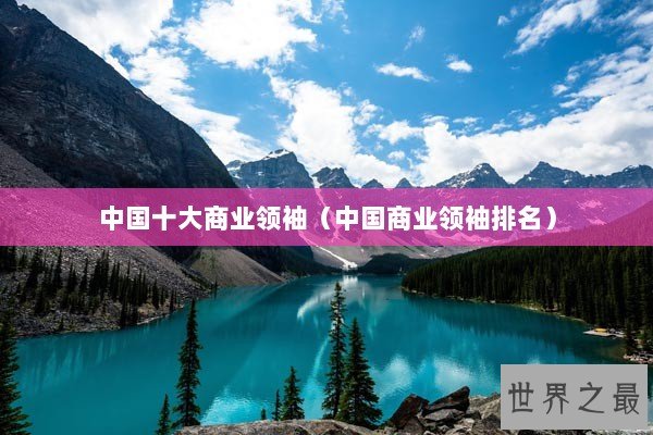 中国十大商业领袖（中国商业领袖排名）