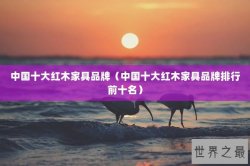 中国十大红木家具品牌（中国十大红木家具品牌排行前十名）