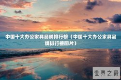 中国十大办公家具品牌排行榜（中国十大办公家具品牌排行榜图片）