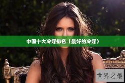 中国十大冷媒排名（最好的冷媒）