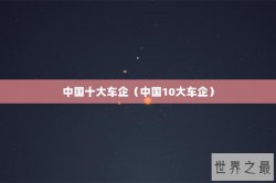 中国十大车企（中国10大车企）