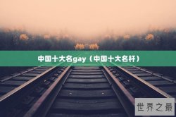 中国十大名gay（中国十大名杆）