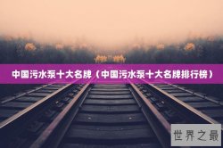 中国污水泵十大名牌（中国污水泵十大名牌排行榜）