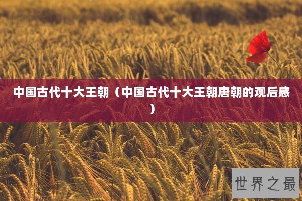 中国古代十大王朝（中国古代十大王朝唐朝的观后感）