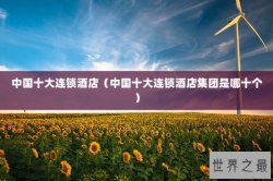 中国十大连锁酒店（中国十大连锁酒店集团是哪十个）
