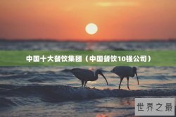 中国十大餐饮集团（中国餐饮10强公司）
