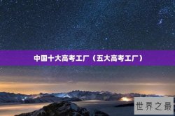 中国十大高考工厂（五大高考工厂）