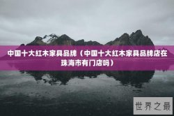 中国十大红木家具品牌（中国十大红木家具品牌店在珠海市有门店吗）