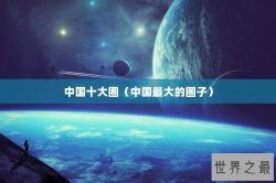 中国十大圈（中国最大的圈子）