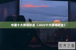 中国十大挣钱职业（2022十大挣钱职业）