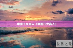 中国十大高人（中国几大高人）