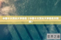 中国十大顶尖大学排名（中国十大顶尖大学排名分数线）