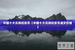 中国十大元帅纪念币（中国十大元帅纪念币成交价格）