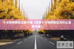 十大特种部队没有中国（世界十大特种部队为什么没有中国）