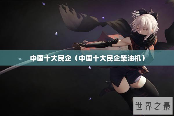 中国十大民企（中国十大民企柴油机）
