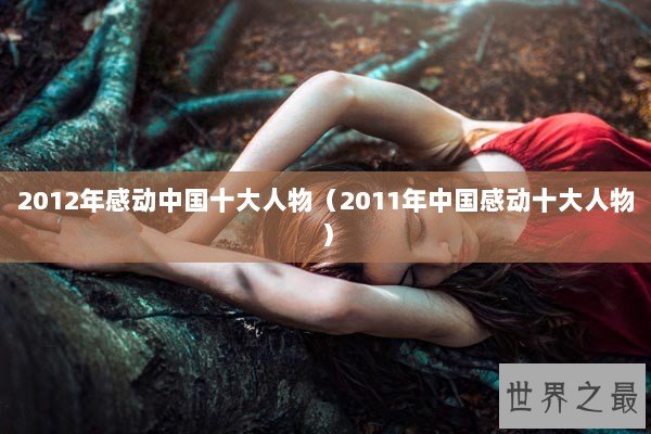 2012年感动中国十大人物（2011年中国感动十大人物）