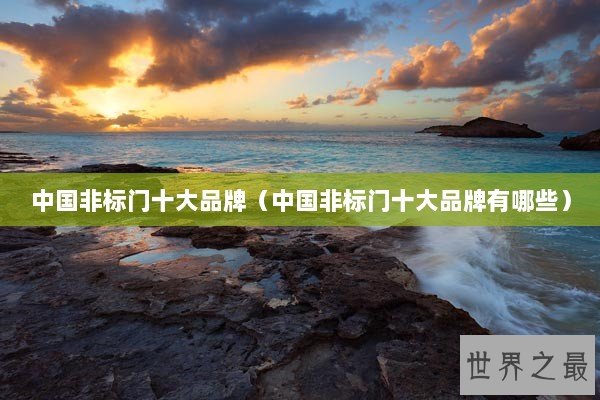 中国非标门十大品牌（中国非标门十大品牌有哪些）