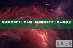 感动中国2017十大人物（感动中国2017十大人物事迹）