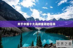 关于中国十大品牌童鞋的信息