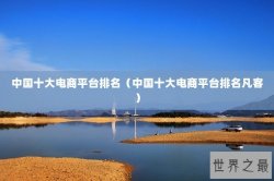 中国十大电商平台排名（中国十大电商平台排名凡客）