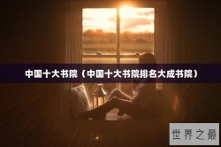 中国十大书院（中国十大书院排名大成书院）