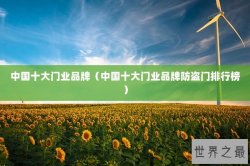 中国十大门业品牌（中国十大门业品牌防盗门排行榜）
