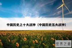 中国历史上十大战神（中国历史五大战神）