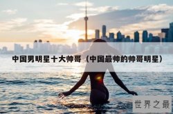 中国男明星十大帅哥（中国最帅的帅哥明星）