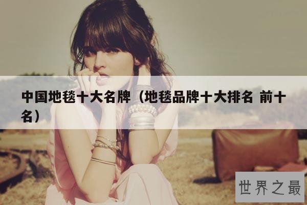 中国地毯十大名牌(地毯品牌十大排名 前十名)