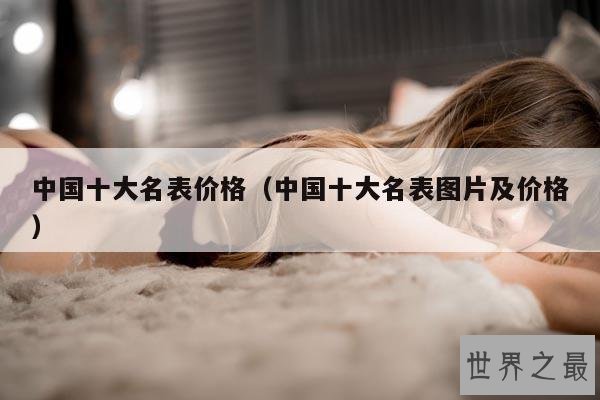 中国十大名表价格(中国十大名表图片及价格)