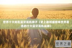 世界十大知名蓝牙耳机牌子（史上最权威榜单世界著名的十大蓝牙耳机品牌）