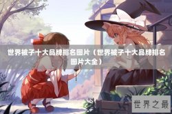 世界被子十大品牌排名图片（世界被子十大品牌排名图片大全）