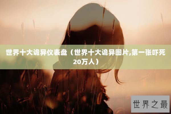 世界十大诡异仪表盘（世界十大诡异图片,第一张吓死20万人）