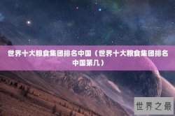 世界十大粮食集团排名中国（世界十大粮食集团排名中国第几）
