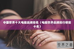 中国世界十大电脑品牌排名（电脑世界品牌排行榜前十名）