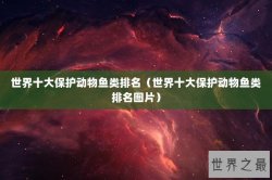 世界十大保护动物鱼类排名（世界十大保护动物鱼类排名图片）
